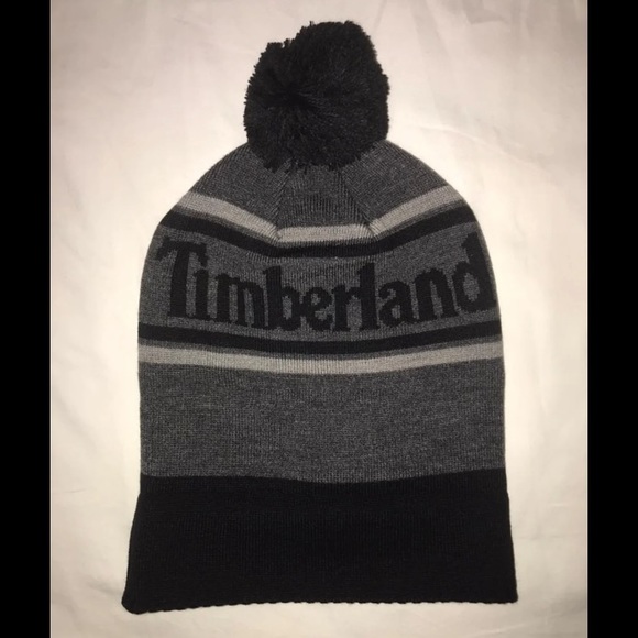 🖤 Timberland Color Block Pom Beanie NWT 🖤 - Picture 5 of 5